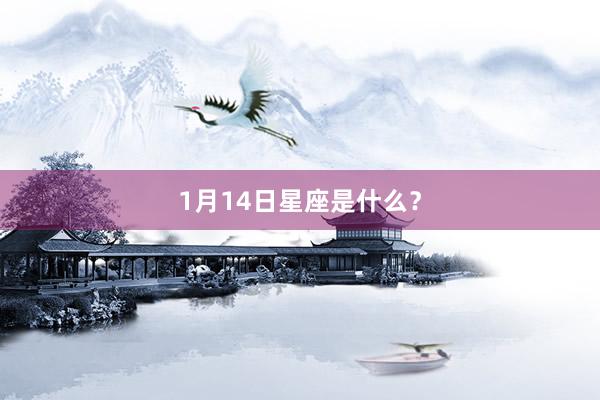 1月14日星座是什么？